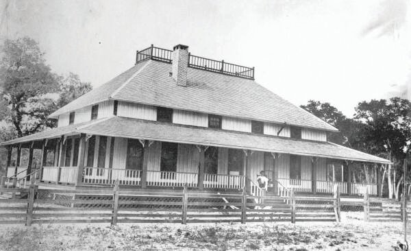 LABELLE -- Captain Frances A. Hendry sit on the porch of his home in LaBelle in this photo from the Florida Memory Project photo archives, circa 1914. The house was built by B.F. Magill in 1914.