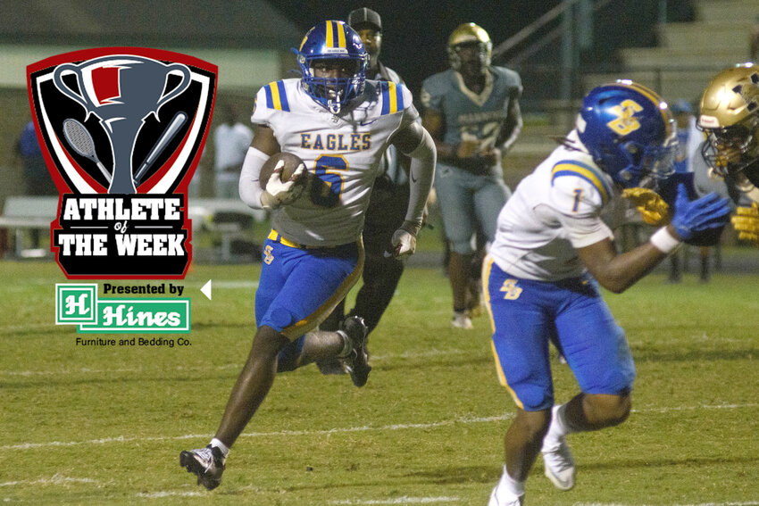 Scott's Branch senior Nyren Bowman (6), seen against Manning on Aug. 28, caught six passes for 97 yards and a touchdown, while leading the team with 15 tackles in their win over Hannah-Pamplico last week.