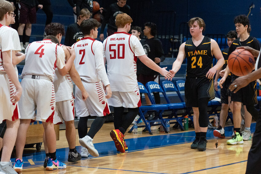 ADAM FLASH / THE SUMTER ITEM    Sumter Christian School fell to Foothills Christian School 75-48 in the state tournament semifinals on Thursday night, Feb. 15.