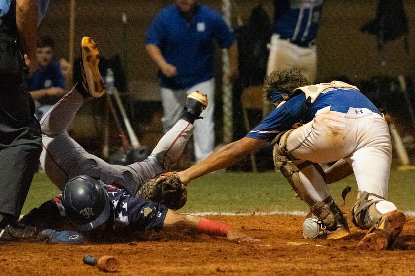 ADAM FLASH / THE SUMTER ITEM    Manning-Santee hosted Sumter on Monday night, June 17, in a game that went to nine innings Sumter won 8-6