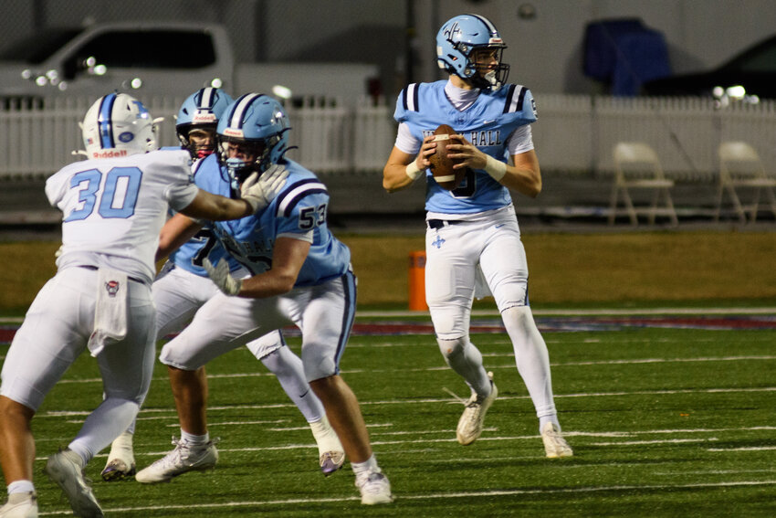 Wilson Hall quarterback Ford Wilder, right, was named the overall athlete on The Item's All-Independent team this year.