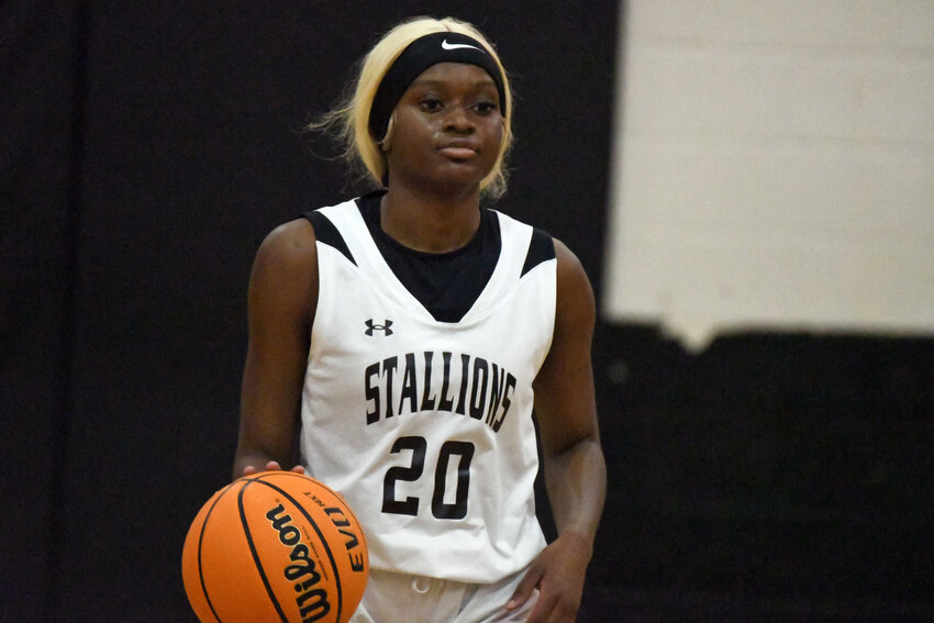 Lee Central's Serenity Williams scored 22 points in the Lady Stallions' playoff win over Green Upstate on Monday.