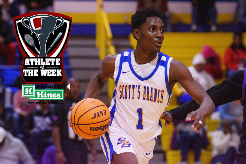 Scott's Branch sophomore Fra'Jon Bennett had a double-double against No. 1 Bethune-Bowman, which launched him into Hines Furniture Athlete of the Week honors.