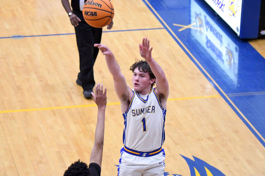 Sumter High's Eli Britt scored 29 points in a win over West Florence on Wednesday.