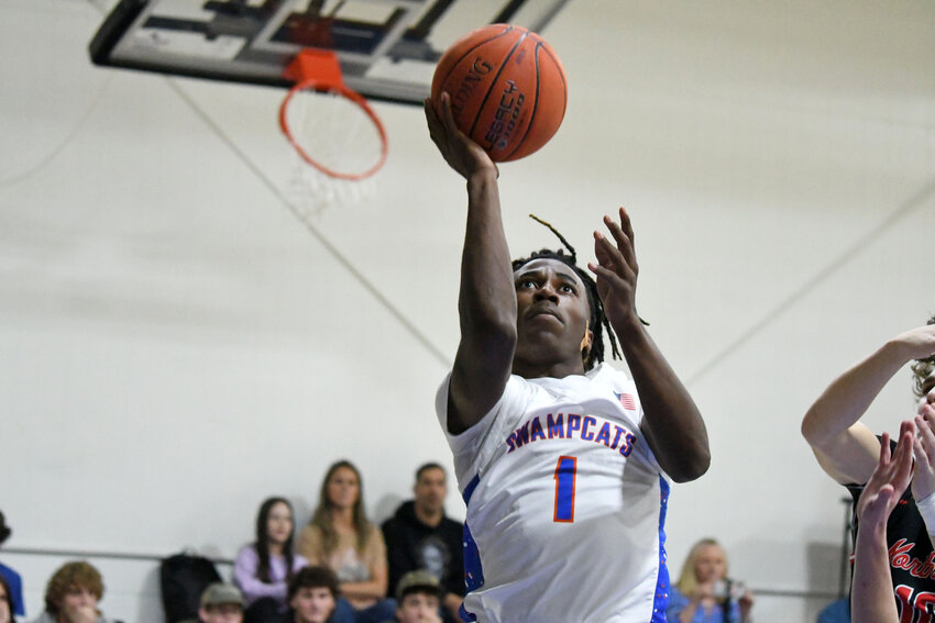 Laurence Manning's Scoop Dennis returned to the lineup for the Swampcats this week, scoring 18 points in their regular season finale against Trinity Collegiate.