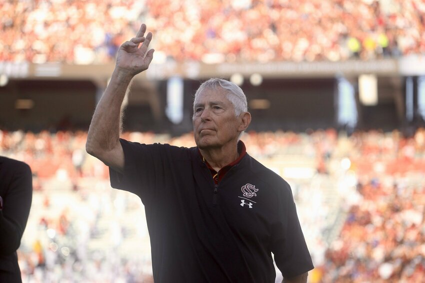 Sumter native Wallie Jones, seen during a celebration of his induction into the University of South Carolina Athletic Hall of Fame in 2024, will be honored with the Bobby Richardson Sportsmanship Award by the South Carolina Athletic Hall of Fame on May 18.