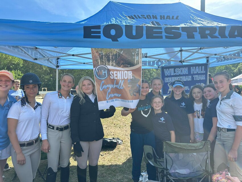 PHOTO PROVIDED The Wilson Hall equestrian team finished third at the SCISA state championships on Saturday.