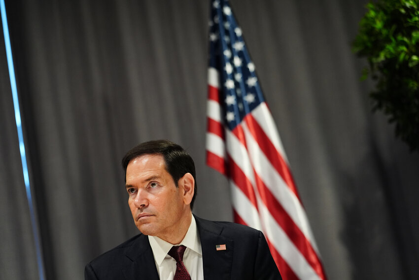 United States Secretary of State Marco Rubio during a signing ceremony on the sidelines of a meeting of NATO foreign ministers in Helsingborg, Sweden, Friday, May 22, 2026.