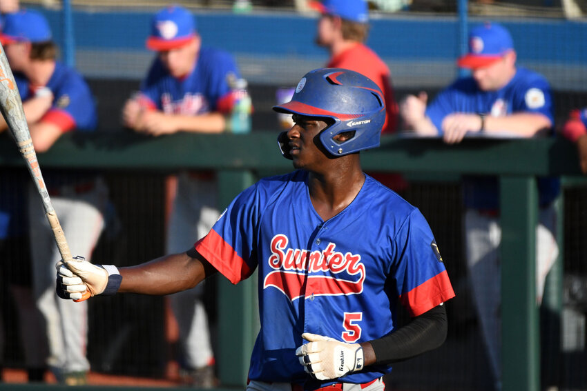 Sumter's BJ Balls had three hits and swiped five bases against Lexington on Thursday.