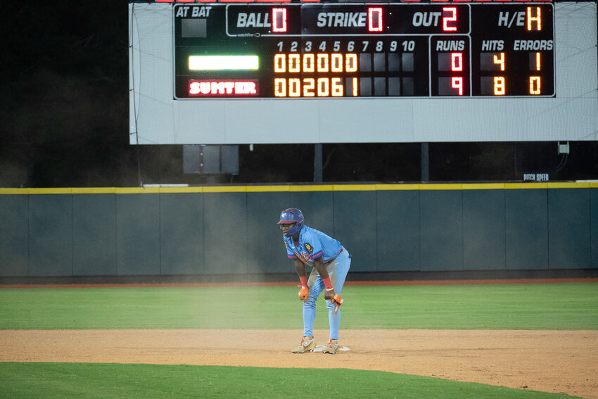 DANA DELAVAN / THE SUMTER ITEM.The Sumter P15s host Richland at Riley Park in Sumter, SC on June 25, 2026. Pitcher Marion Davis pitched five shutout innings, resulting in a 10-0 shutout. BJ Balls led the offense with three hits and two RBIs.