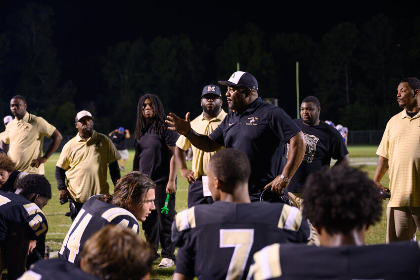 ABIGAIL PITTMAN / THE SUMTER ITEM.Manning High School hosts area schools for a football jamboree in Manning, SC on August 14, 2026.