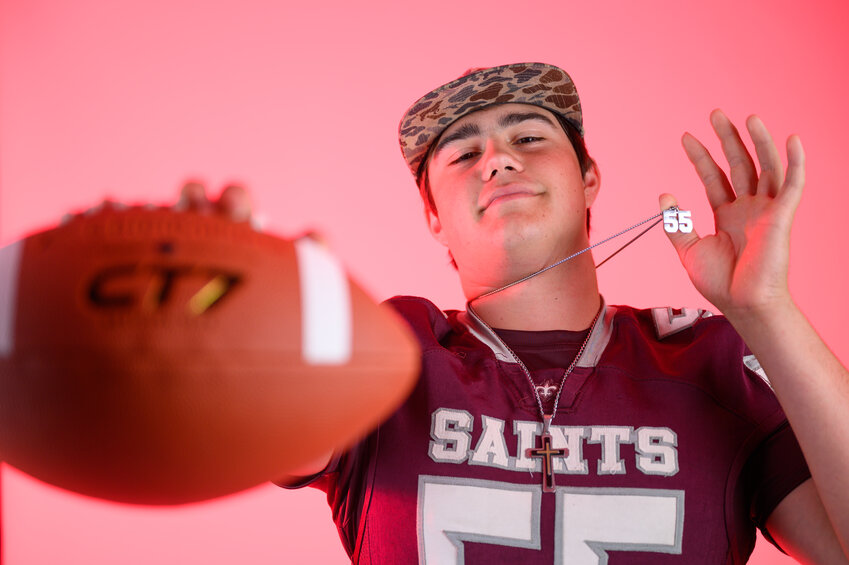 Clarendon Hall's Jacob Morris returns this fall to anchor the Saints' offensive line.