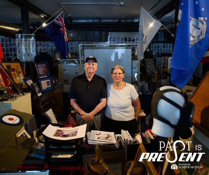 Sammy Way and his wife, Rita, have spent years collecting, curating and commemorating the lives of those who have served in military, locally and abroad. After outgrowing the current Harvin Street location, the pair are gearing up to move the collection over to the new Sumter Military Museum on North Washington Street. ABIGAIL PITTMAN/ THE SUMTER ITEM