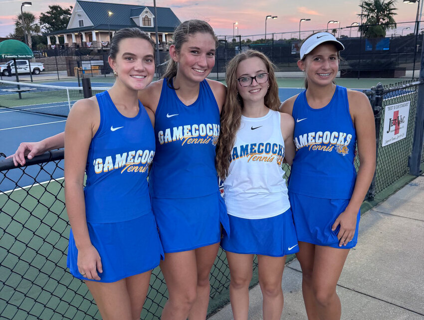 The Sumter High girls tennis team opened its season with a sweep of Manning on Monday.
