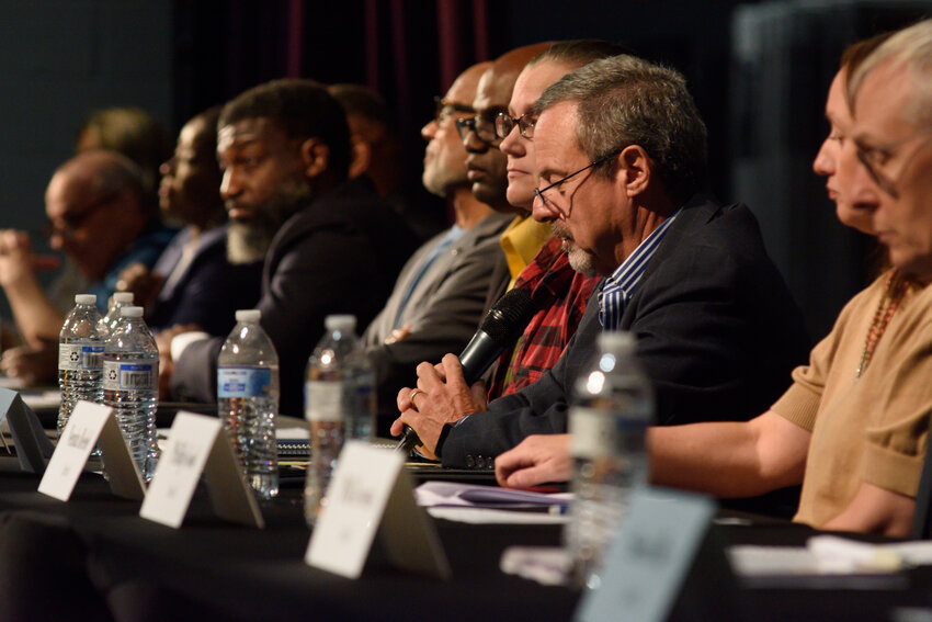 Sumter school board candidates participate in the Sumter School District Teacher Forum Candidate Forum on Thursday, Oct. 8, at Crestwood High School.