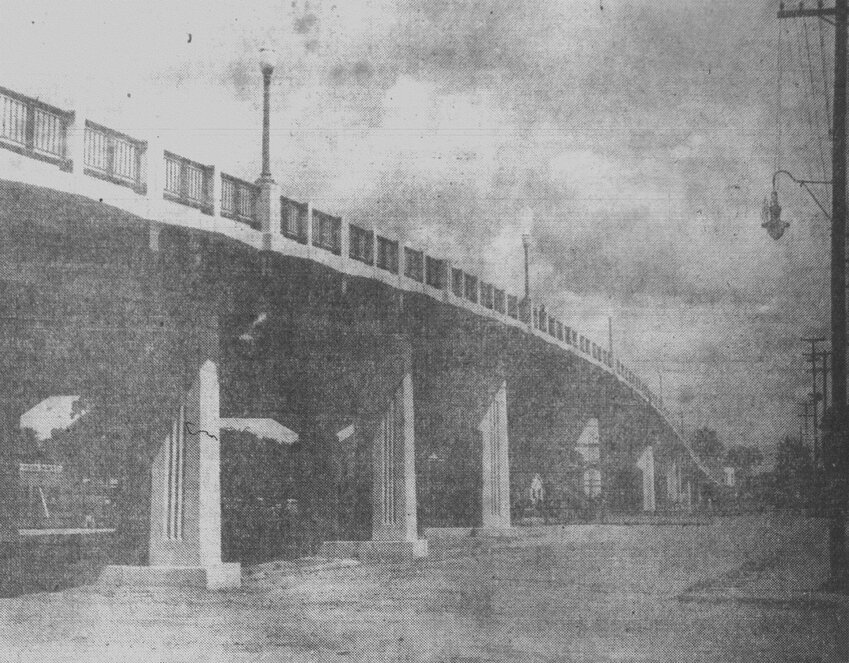 The John Bossard Britton Memorial Bridge was dedicated June 10, 1940.