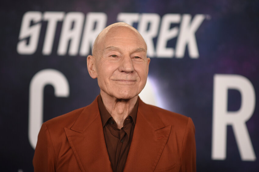 Patrick Stewart arrives at the premiere of the third and final season of "Star Trek: Picard" on Feb. 9, 2023, in Los Angeles.