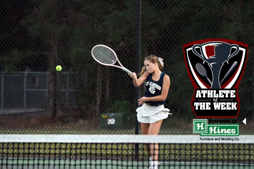 East Clarendon's Addie Knowlton plays a shot against Orangeburg-Wilkinson on Oct. 22, leading the Lady Wolverines to a playoff win on her way to Hines Furniture Athlete of the Week honors.