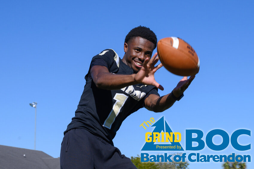 Manning senior CJ Robinson really does it all for the Monarchs. He plays wide receiver and defensive back, while starring as a kick returner on special teams. On top of that, he's a standout on the basketball, baseball and track teams at Manning.