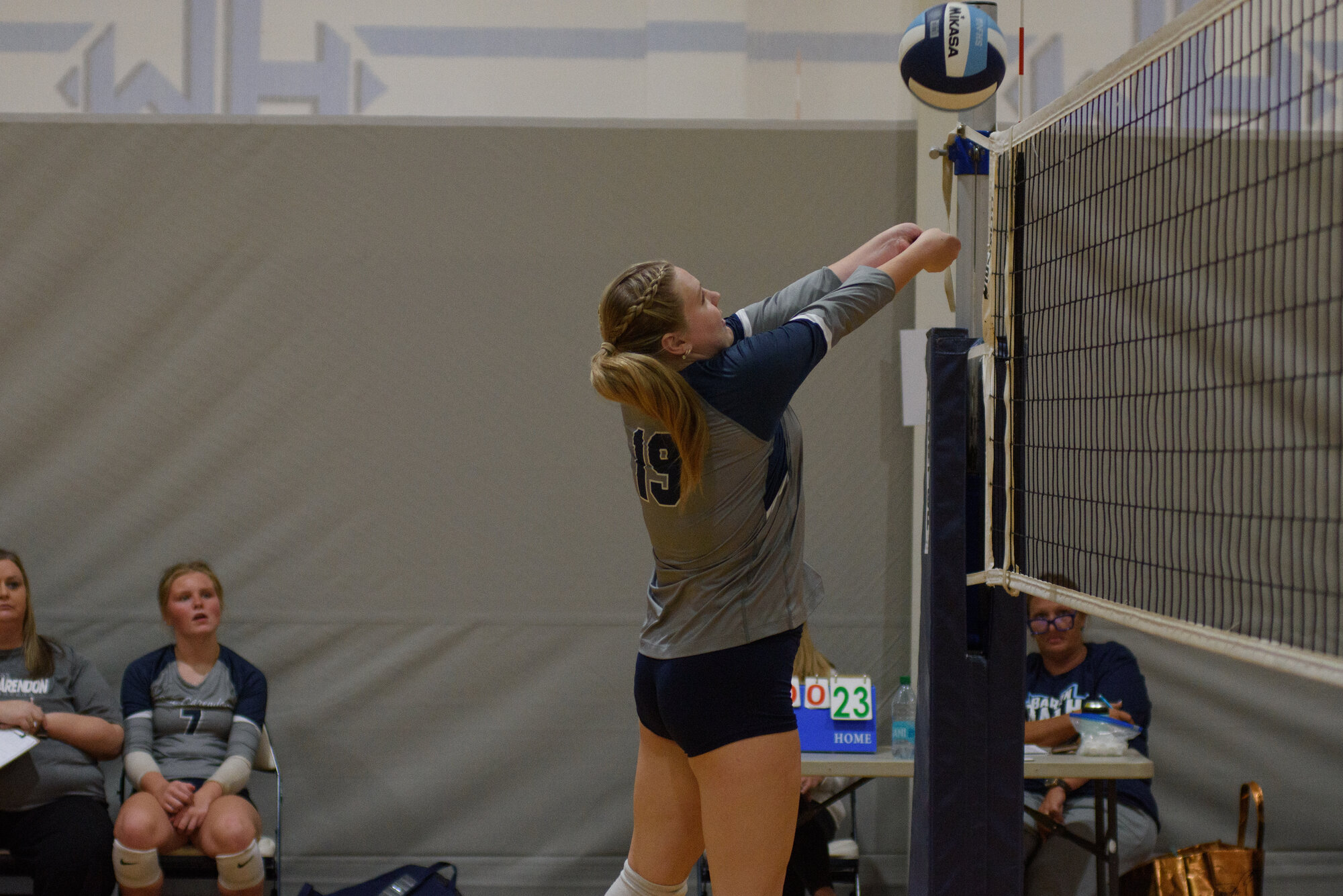 ABIGAIL PITTMAN / THE SUMTER ITEM.Wilson Hall hosts the annual Baron Bash volleyball tournament with 15 teams participating on September 26, 2026 in Sumter, SC..